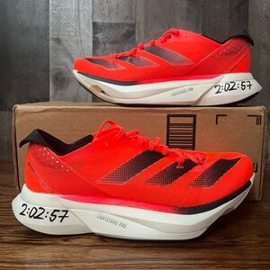 Adidas Adizero Adios Pro 3 Scarlet Black Running Shoes Size 7 Men’s Women’s 8